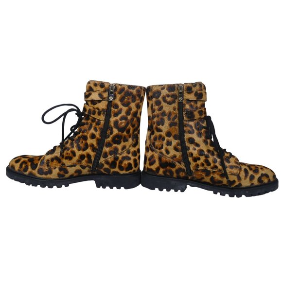 Antonio Melani BERTILLI Leopard Print Calf Boots Size 8M - Picture 7 of 10